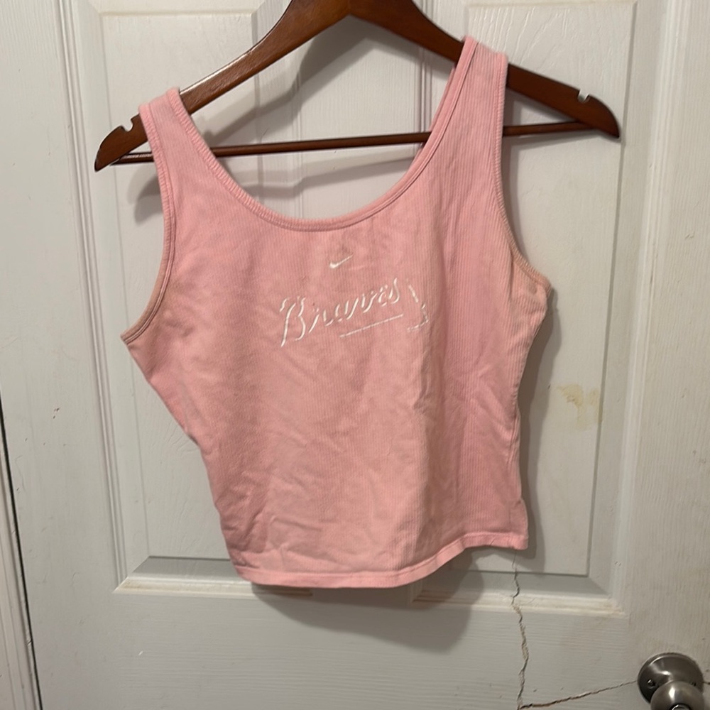 Nike Pink Sleeveless Crop Tank Top